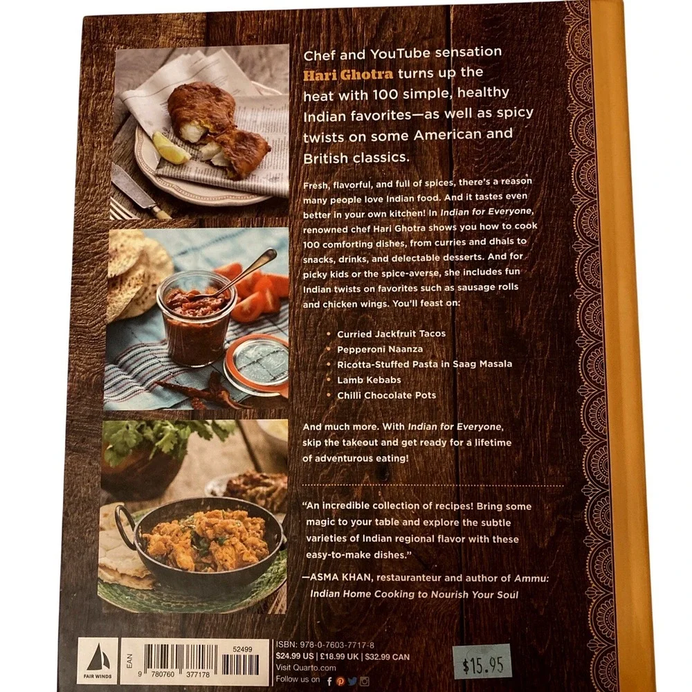 Indian for‎ Everyone 100 Easy Healthy Dishes Cookbook Hari Ghotra